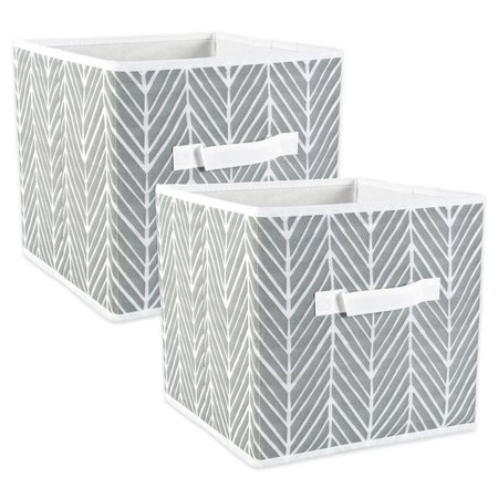 CONVENIENCE CONCEPTS Storage Cube, Polyester, Gray HI1582947